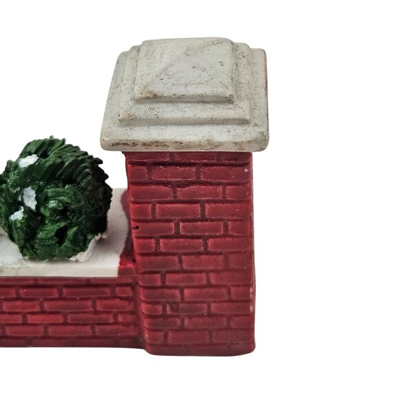 Lemax Dickensvale Porcelain Brick Wall Set of 6 1992 Christmas Village Decor - Picture 10 of 10